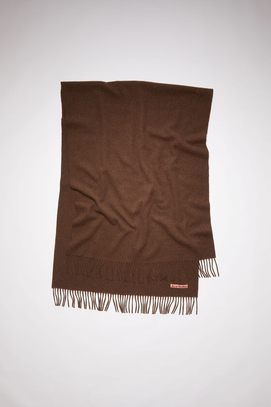 (image for) Eco-Conscious Fringe wool scarf - oversized